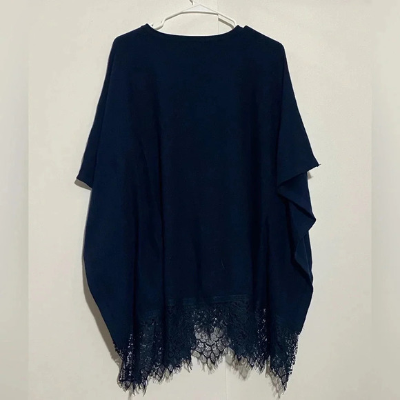 Molly Bracken Navy laced  poncho - Picture 5 of 11
